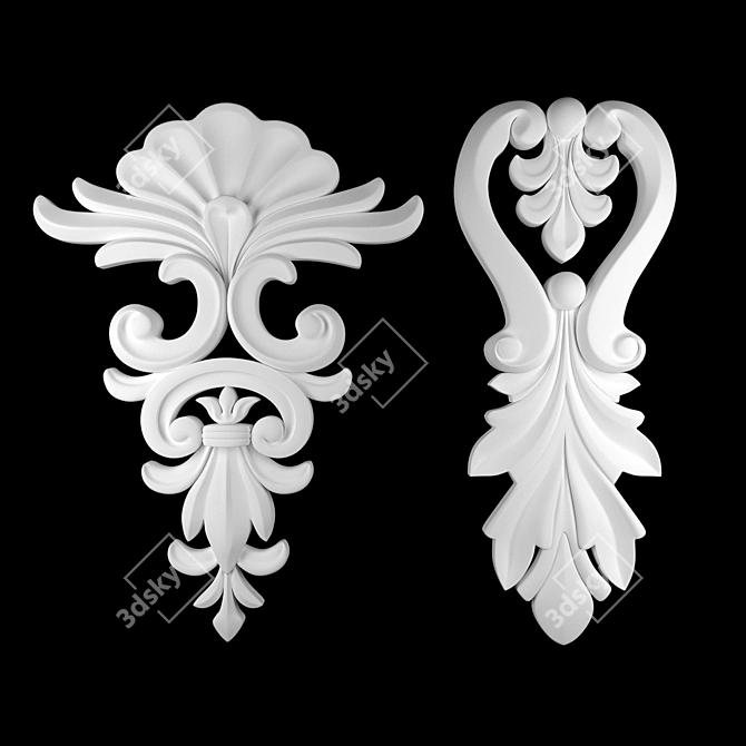 Ornate 3D Max Ornament 56 3D model image 3