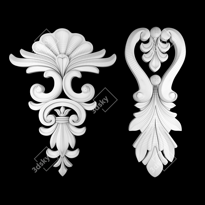 Ornate 3D Max Ornament 56 3D model image 5