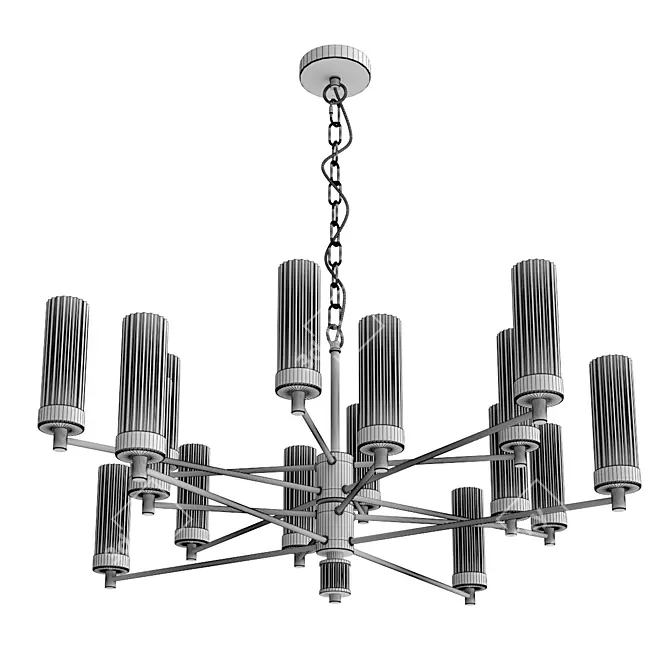 Elegant AESTHETIC Ceiling Light 3D model image 3