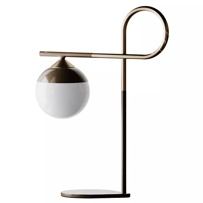 Node Table Lamp: Contemporary Illumination 3D model image 1