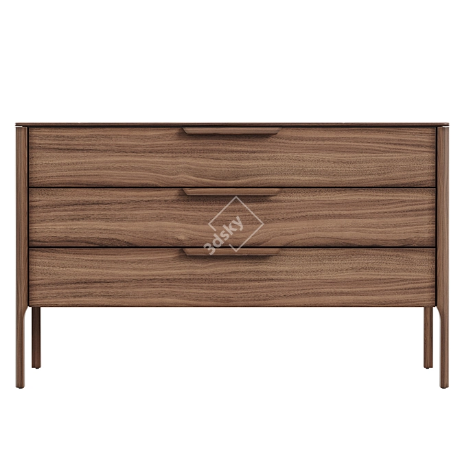 MODIS Interiors Lounge Oak Dresser 3D model image 2