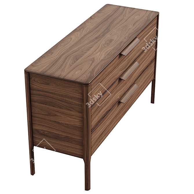 MODIS Interiors Lounge Oak Dresser 3D model image 4