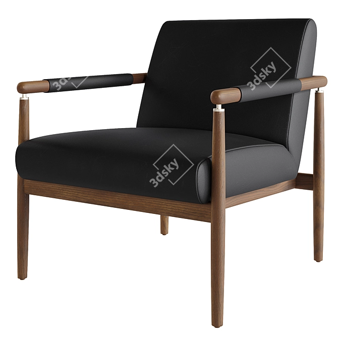 Stylish Four Hands Markia Chair 3D model image 2