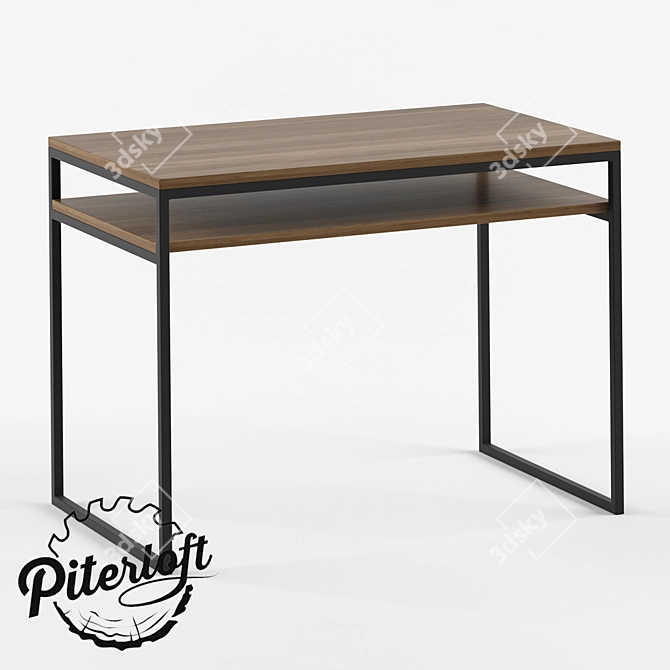 Piterloft Sim Loft Style Writing Desk 3D model image 1