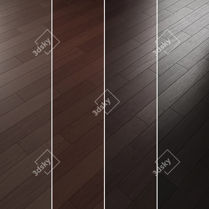 Oak Parquet Flooring Collection 3D model image 6