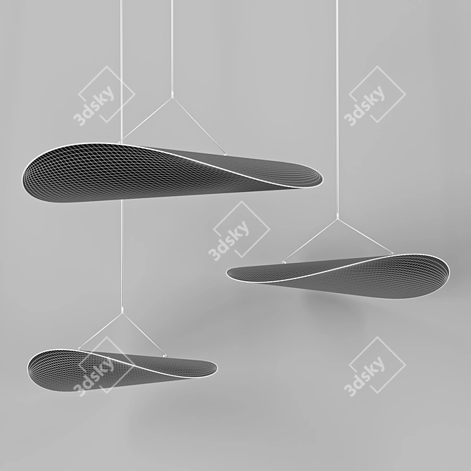 Modern Pendant Lamp Set Vray/Corona 3D model image 3