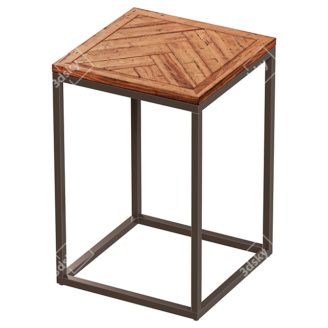 Geometric Ornament Side Table 3D model image 1