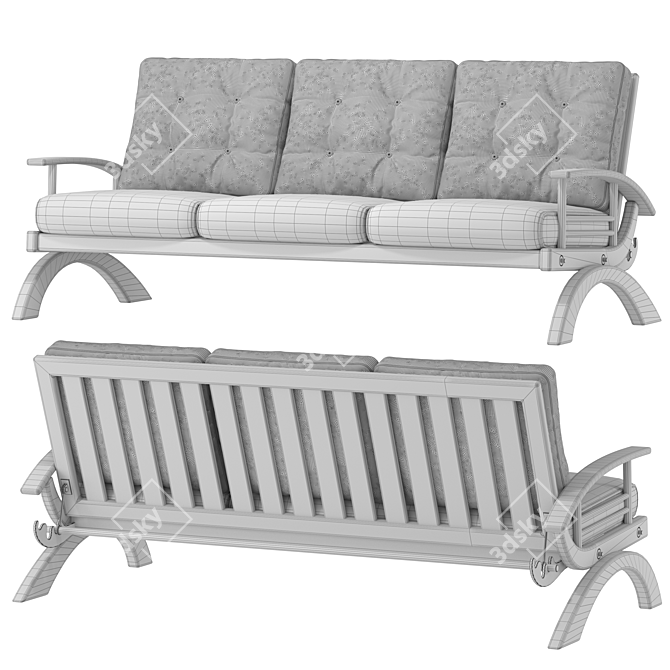 Amor Garden Sofa Set 3D model image 2