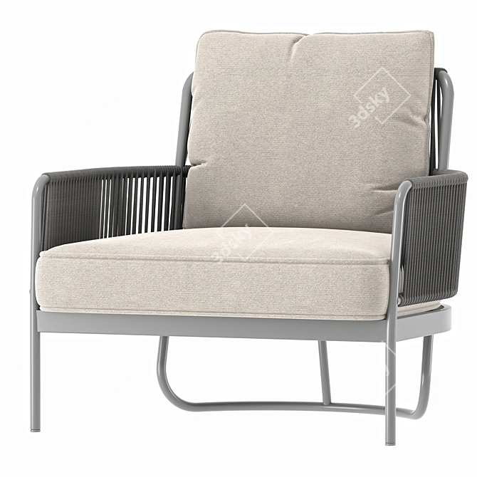 Nora Garden Armchair in Size 80cm 3D model image 1