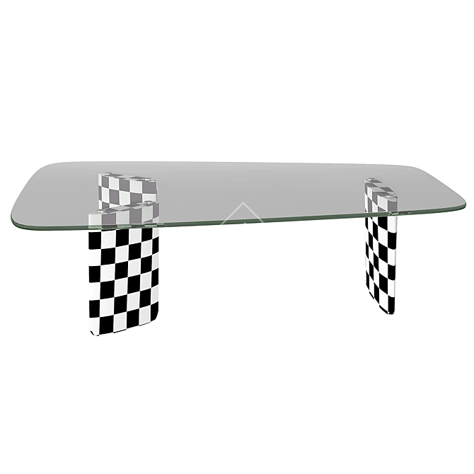 Nella Oak Coffee Table by La Redoute 3D model image 9