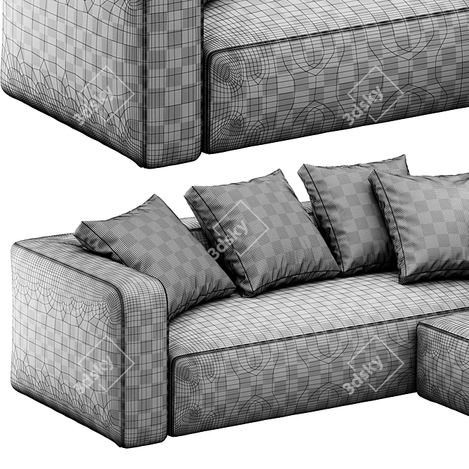 Article Cigar Ankara Sectional Sofa 3D model image 4