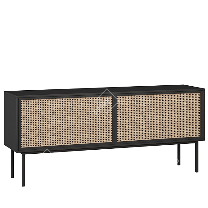 Rattan Boho Furniture Collection 3D model image 3