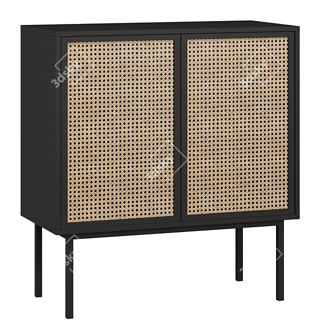 Rattan Boho Furniture Collection 3D model image 4