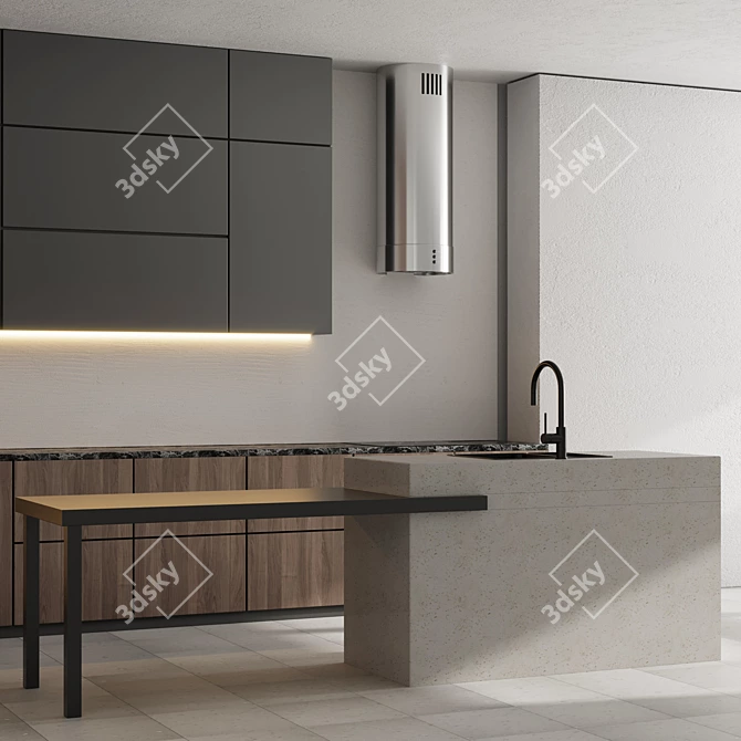 Bosch Kitchen No 21: Modular Design 3D model image 3