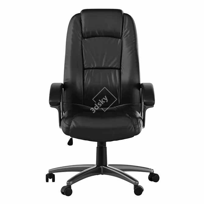 Ergonomic Leather Office Chair 3D model image 2