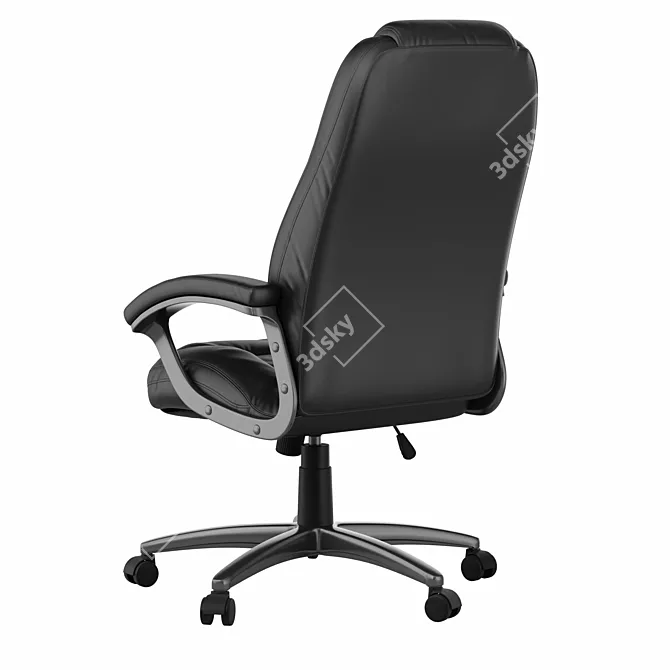 Ergonomic Leather Office Chair 3D model image 3