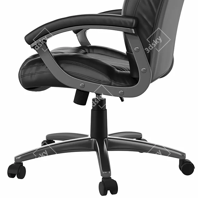 Ergonomic Leather Office Chair 3D model image 6