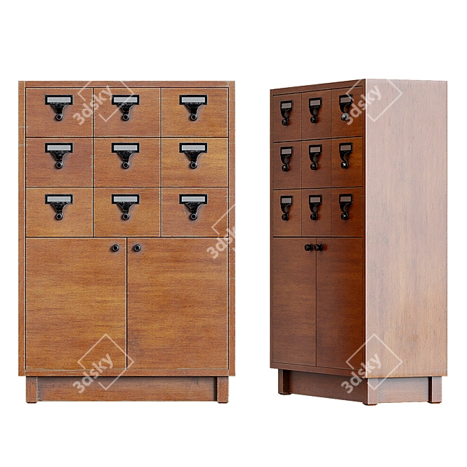 Catalog Cabinet 3D model image 1