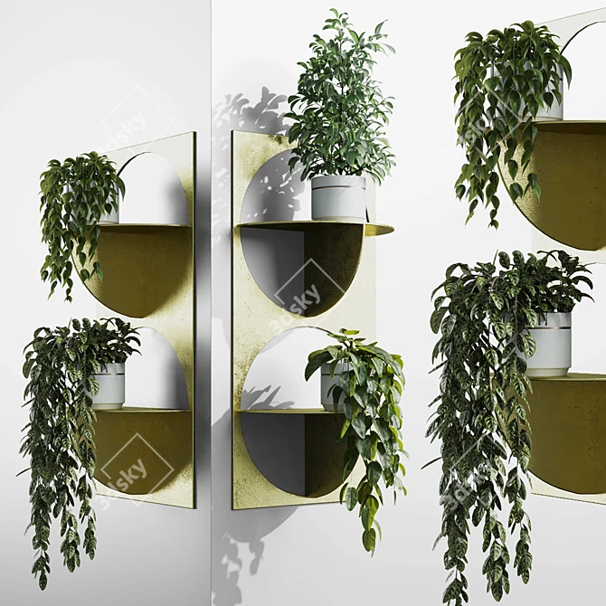 365 Plant Shelf Set: 3D Obj 3D model image 3