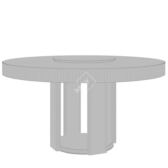 Modern Riviera Aleal Dining Table 3D model image 3