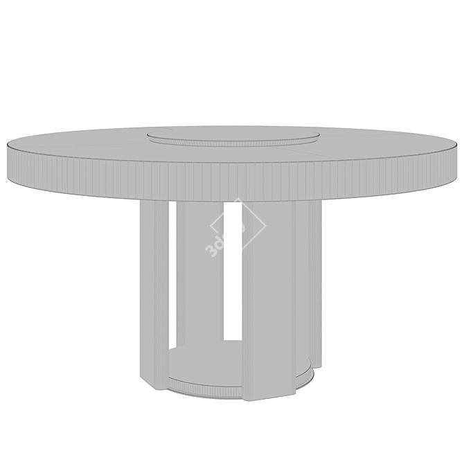 Modern Riviera Aleal Dining Table 3D model image 5