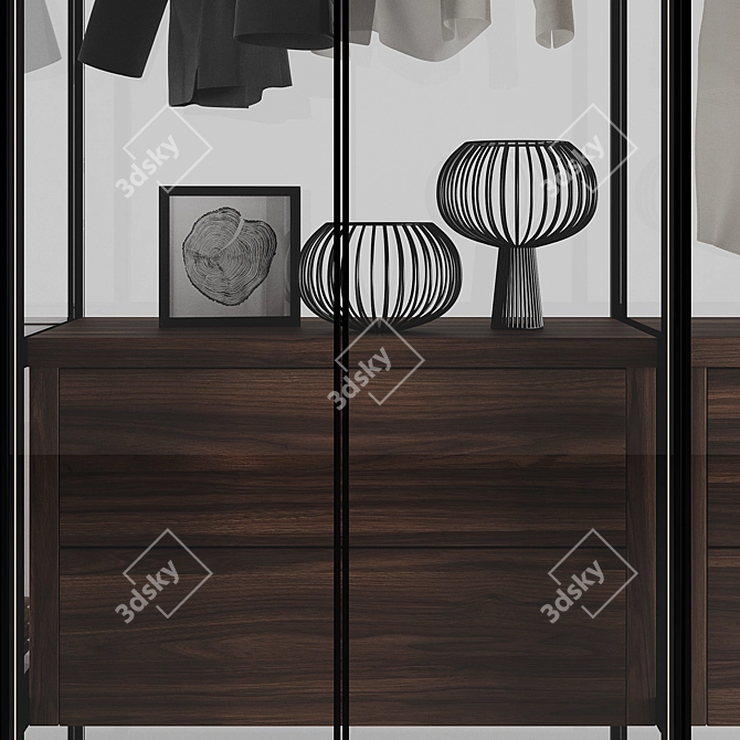 Modern 2016 Cristal Wardrobe Ensemble 3D model image 4