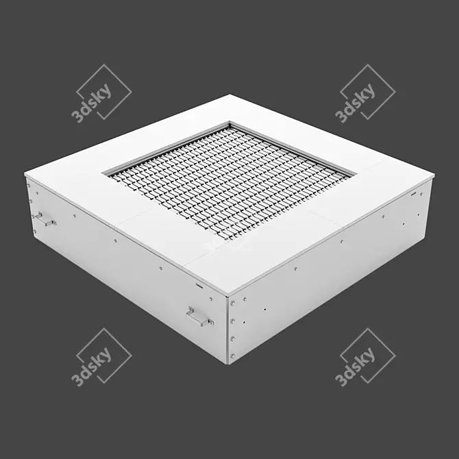 Square Trampoline 160 - 1 Person 3D model image 2