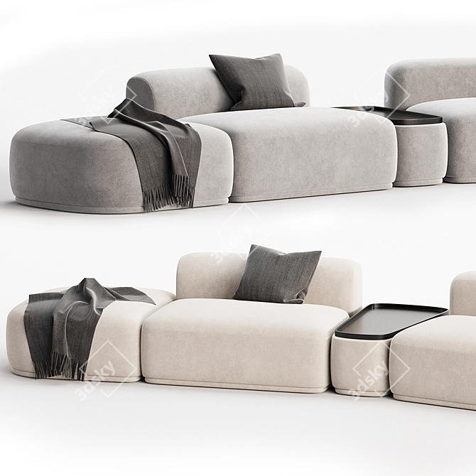 Modern 2017 Sofa RENE 3D model image 3