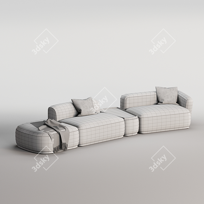 Modern 2017 Sofa RENE 3D model image 4