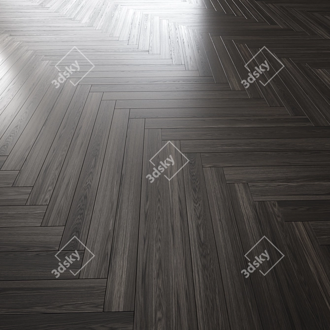 Oak Parquet Flooring 3D Models 3D model image 6