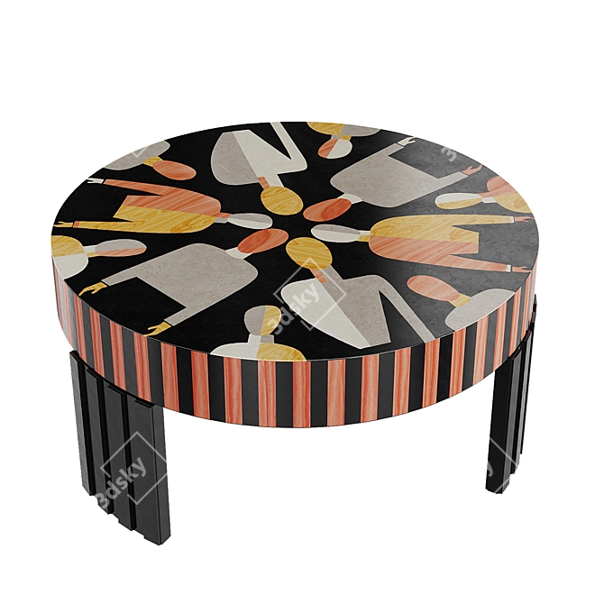 Mid-Century Coffee Table Modernism 3D model image 2