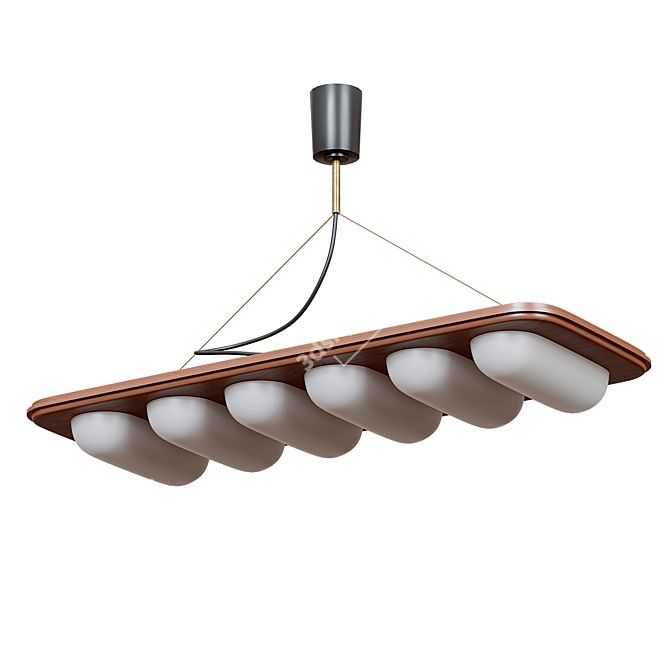 Vintage Retro Light Fixture 3D model image 1