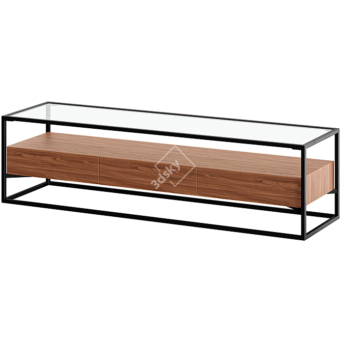 Sherwood TV Console Stand 3D model image 1