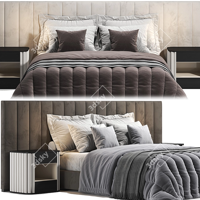 Restoration Hardware Modena Bed 3D model image 4