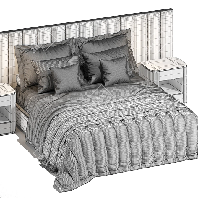 Restoration Hardware Modena Bed 3D model image 5