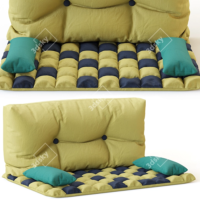 Cushion Mattress Sofa Backrest 3D model image 1