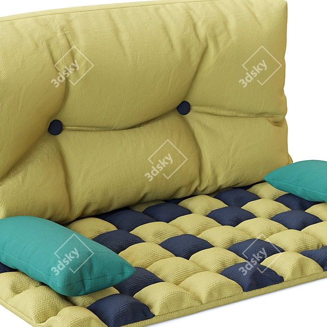 Cushion Mattress Sofa Backrest 3D model image 2