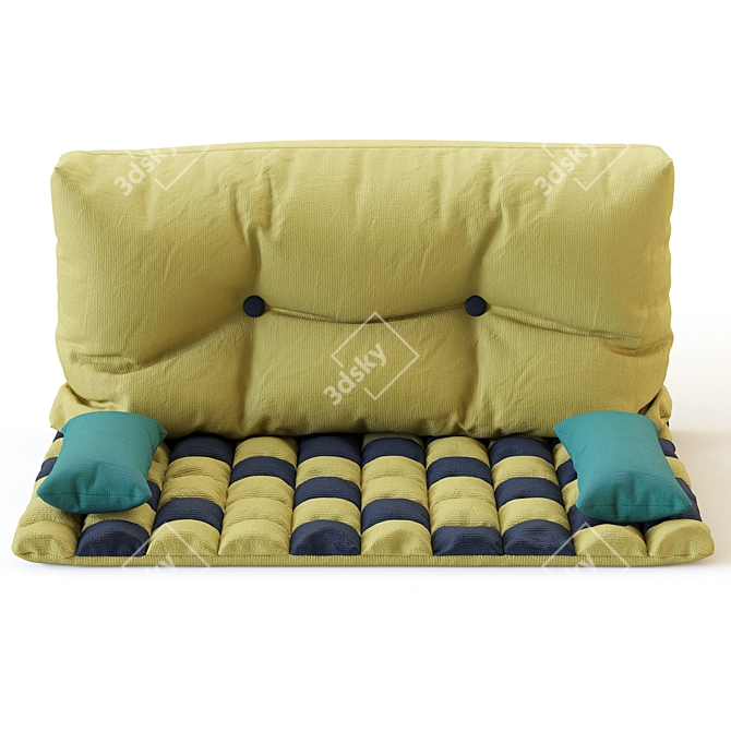 Cushion Mattress Sofa Backrest 3D model image 3