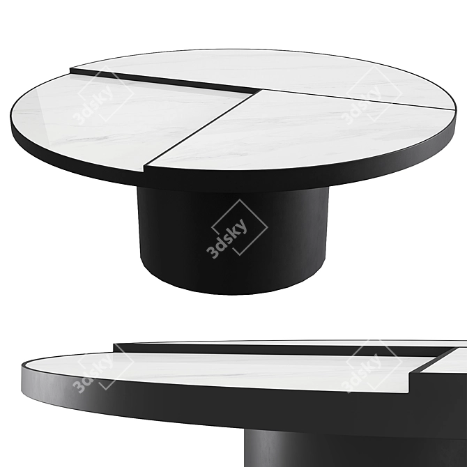 Modern Vaso Marable Coffee Table 3D model image 1