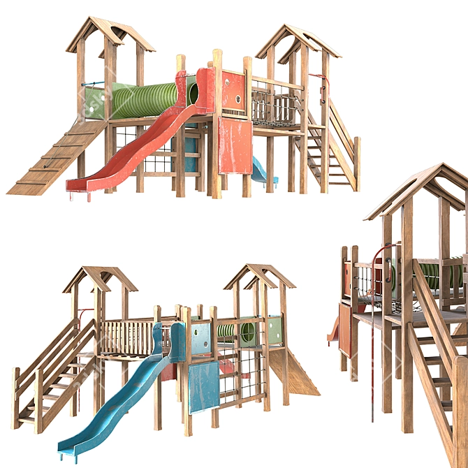 Classic Kids Playground 2015 3D model image 1