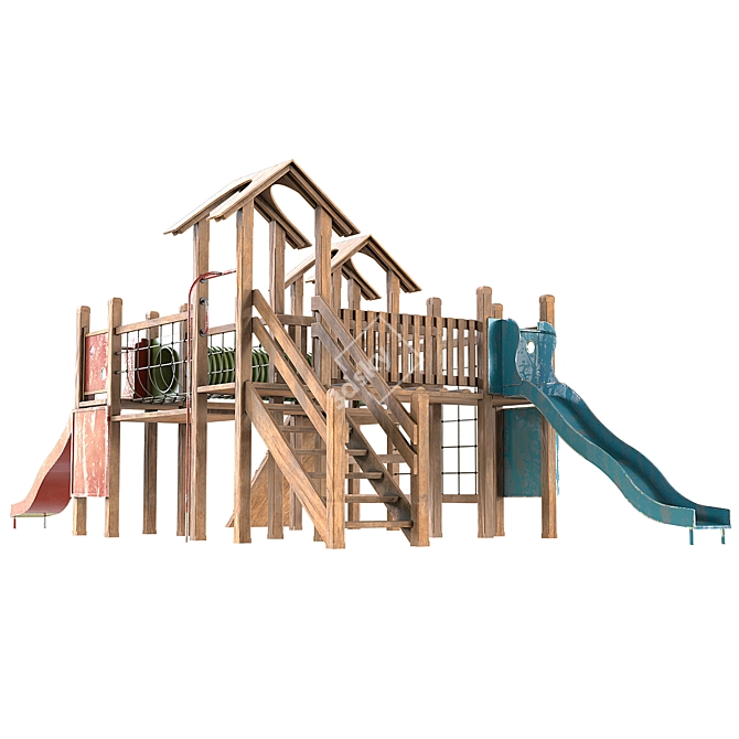 Classic Kids Playground 2015 3D model image 2