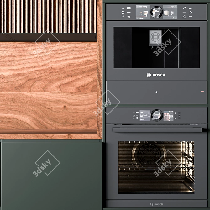 Bosch Kitchen Appliance Set 3D model image 4