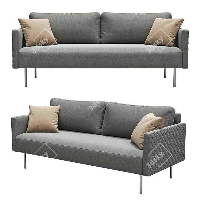 Modern Lisborn Sofa by Kaza 3D model image 1