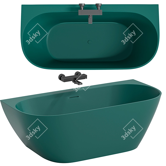 Salini Sofia Wall Bathtub 2014 3D model image 2