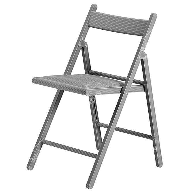 IKEA TERJE Folding Chair 430x780x490mm 3D model image 3