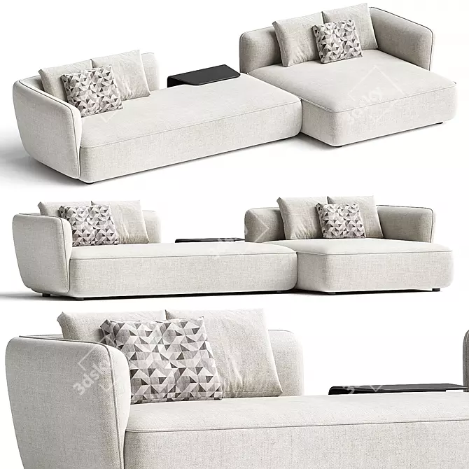 MDF Italia COSY Fabric Sofa 3D model image 1