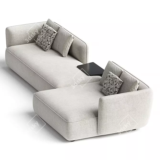 MDF Italia COSY Fabric Sofa 3D model image 2