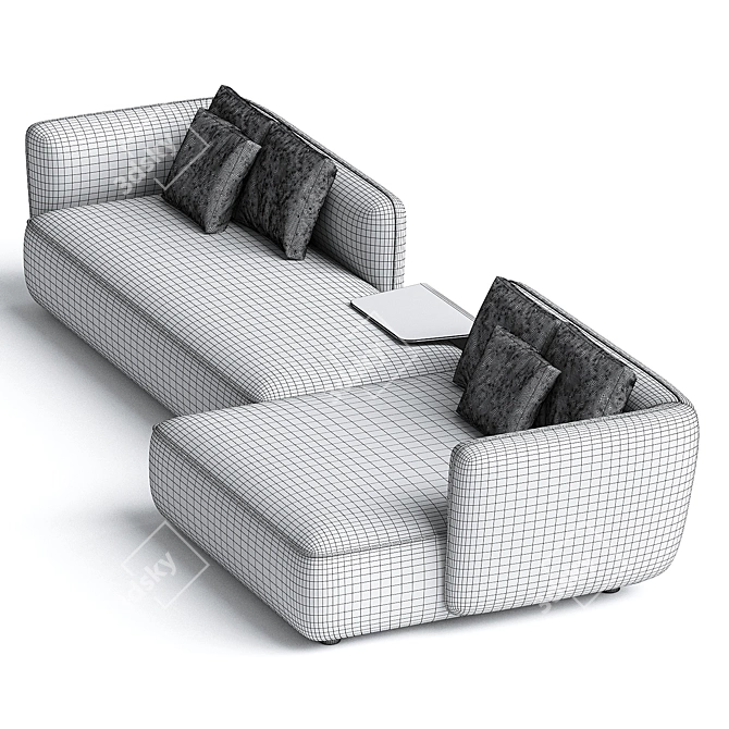 MDF Italia COSY Fabric Sofa 3D model image 3