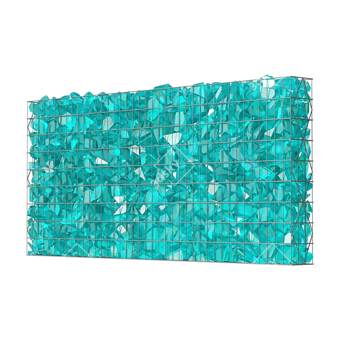  Glass Section Gabion 900х2000 Native 3D model image 2