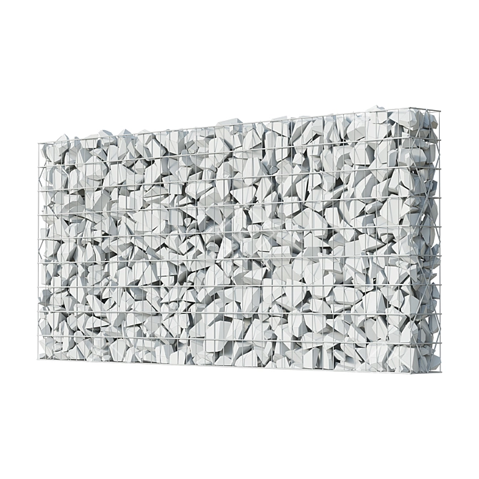  Glass Section Gabion 900х2000 Native 3D model image 3